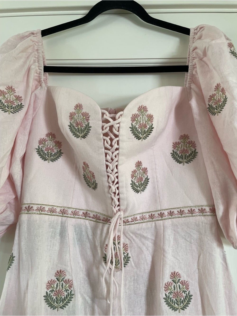 ROSEWATER HOUSE MITRA MAXI DRESS in PINK & PINK - Picture 8 of 12